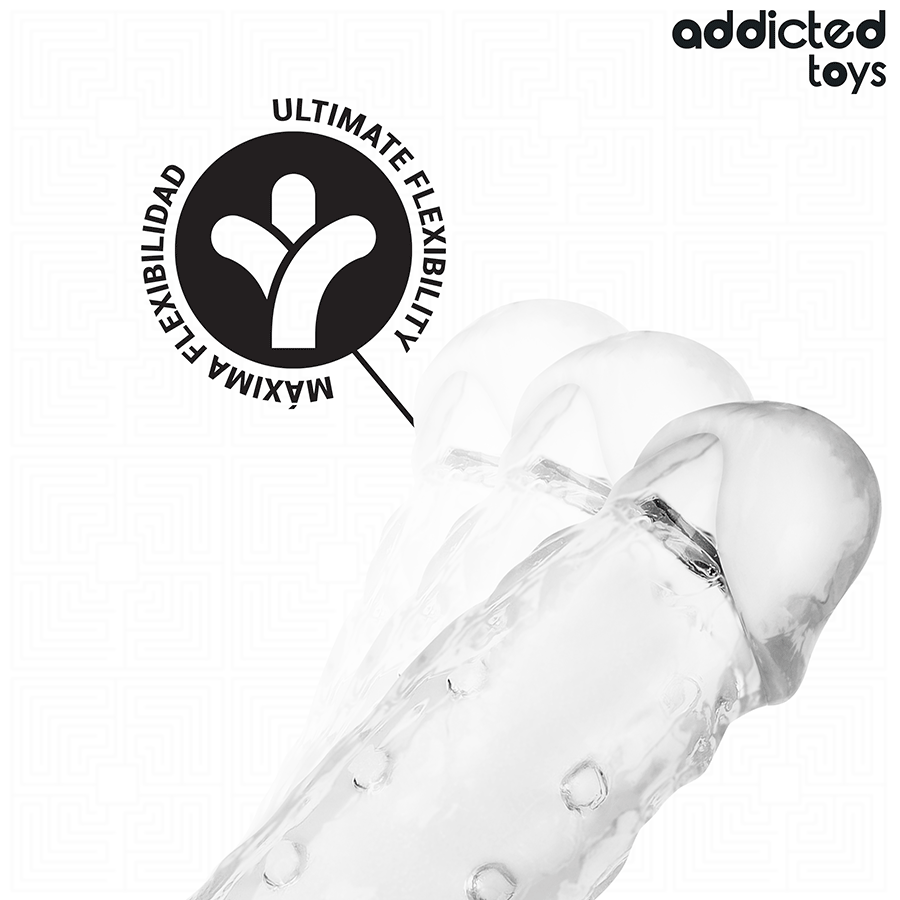 ADDICTED TOYS - GAINES PÉNIS TRANSPARENTES TAILLE M 27 CM
