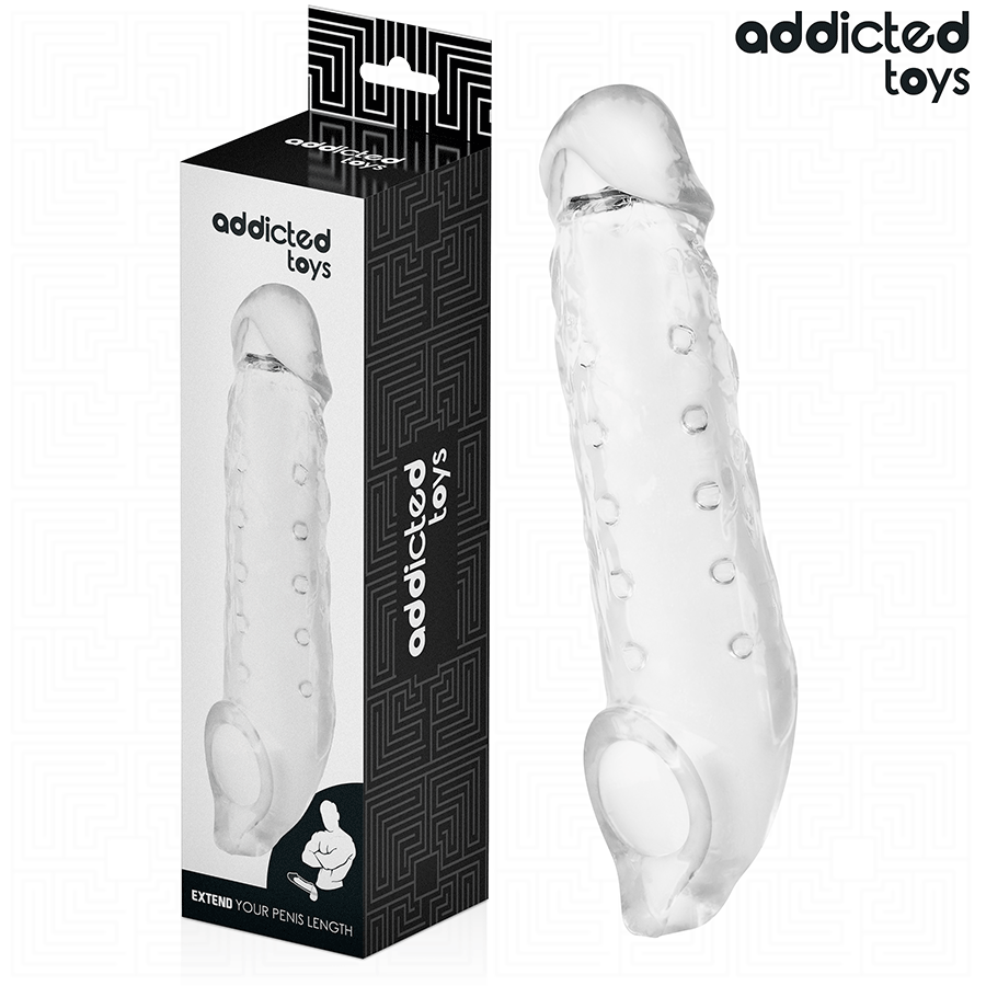 ADDICTED TOYS - GAINES PÉNIS TRANSPARENTES TAILLE M 27 CM