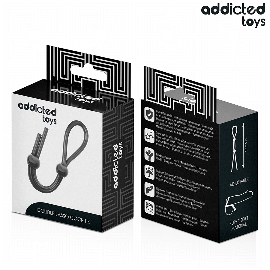 ADDICTED TOYS - DOUBLE LOOP SILICONE PENIS ROPE