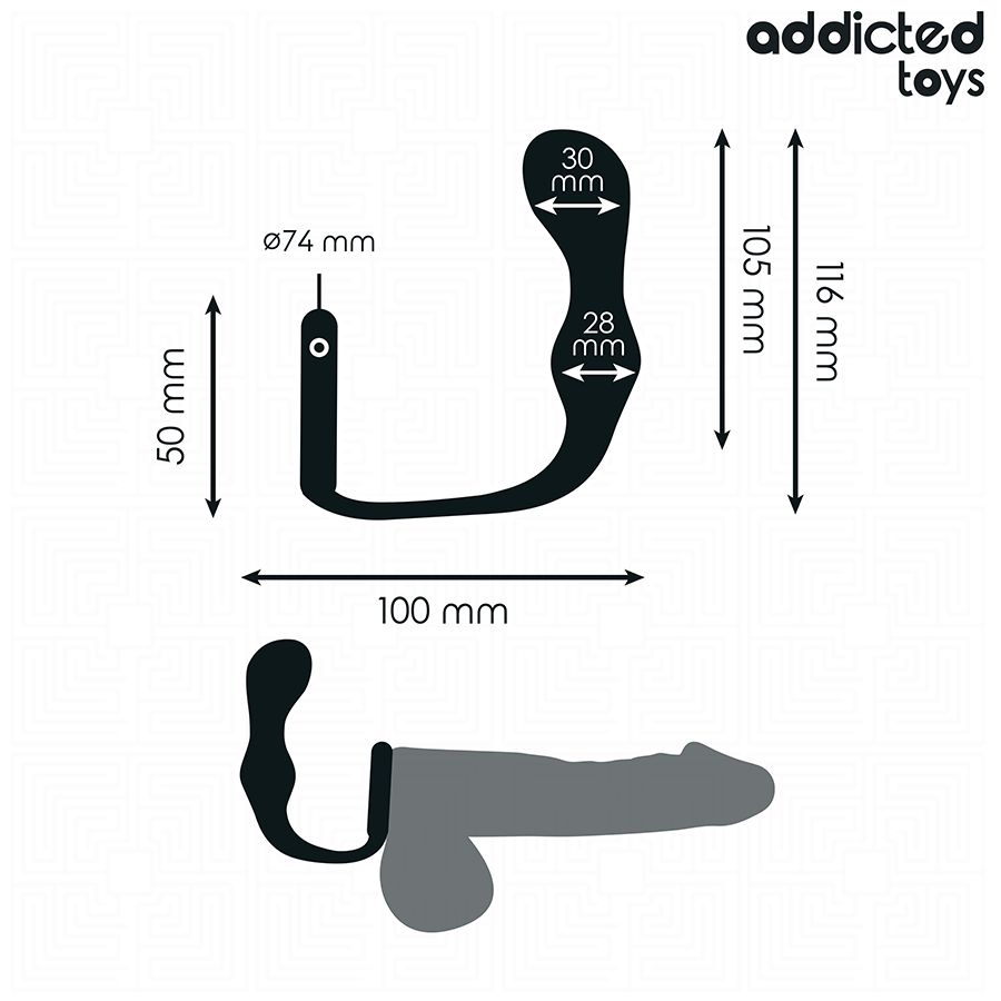 ADDICTED TOYS - PLUG ANAL AVEC ANNEAU EN SILICONE MODÈLE 3