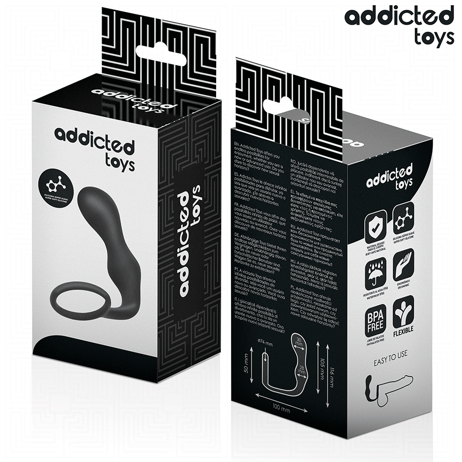 ADDICTED TOYS - PLUG ANAL AVEC ANNEAU EN SILICONE MODÈLE 3