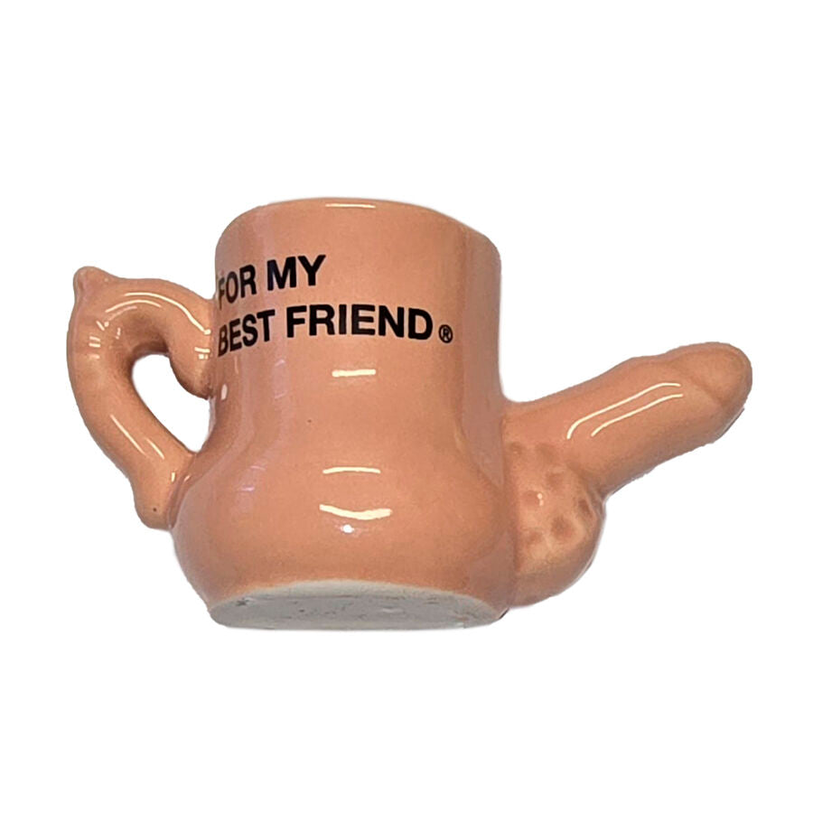 SPICY DEVIL – CERAMIC MUG MAGNET WITH EMBOSSED PENIS “FOR MY BEST FRIEND”