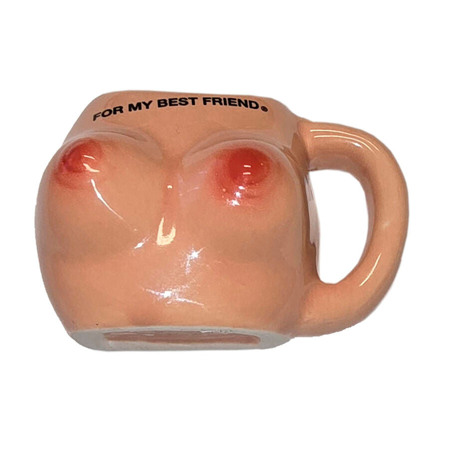 DIABLE ÉPICÉ - AIMANT À POITRINE SUR TASSE EN CÉRAMIQUE « POUR MA MEILLEURE AMIE »