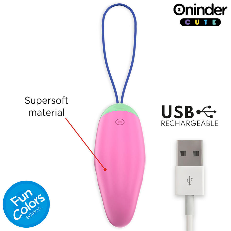 ONINDER CUTE - LOVE PLEASURE OEUF VIBRO-ROTATIF 360 SILICONE - APPLICATION MONDIALE GRATUITE