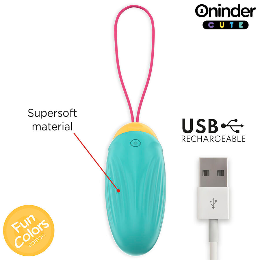 ONINDER CUTE - LOVE PLEASURE OEUF VIBRO-GEMMES ROTATIVES SILICONE - APP MONDIALE GRATUITE