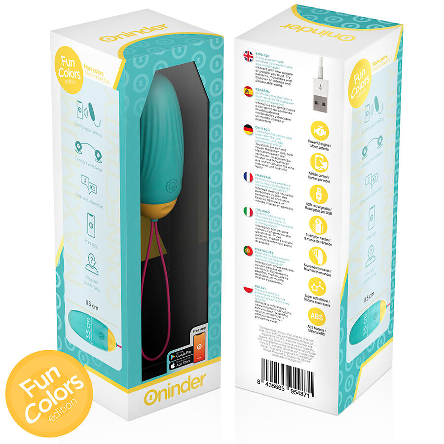 ONINDER CUTE - LOVE PLEASURE OEUF VIBRO-GEMMES ROTATIVES SILICONE - APP MONDIALE GRATUITE