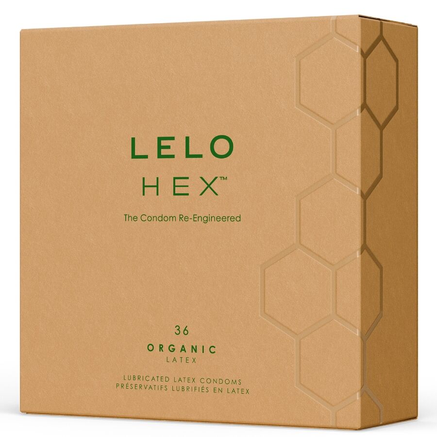 LELO - PRÉSERVATIF HEX ORGANIC BOÎTE DE 36 UDS