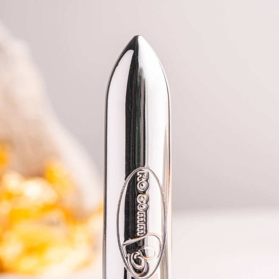 ROCKS-OFF - RO-80 CHROME SILVER VIBRATING BULLET