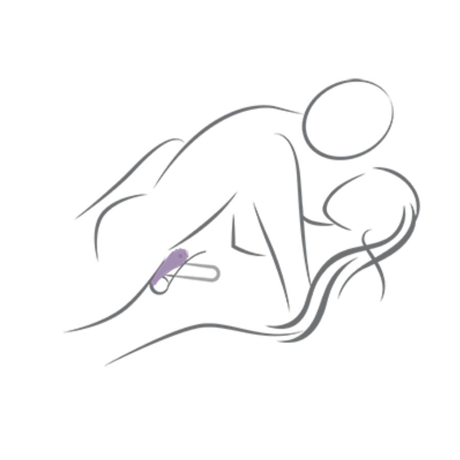 ROCKS-OFF-SPIRE BLACK VIBRATING PENIS RING