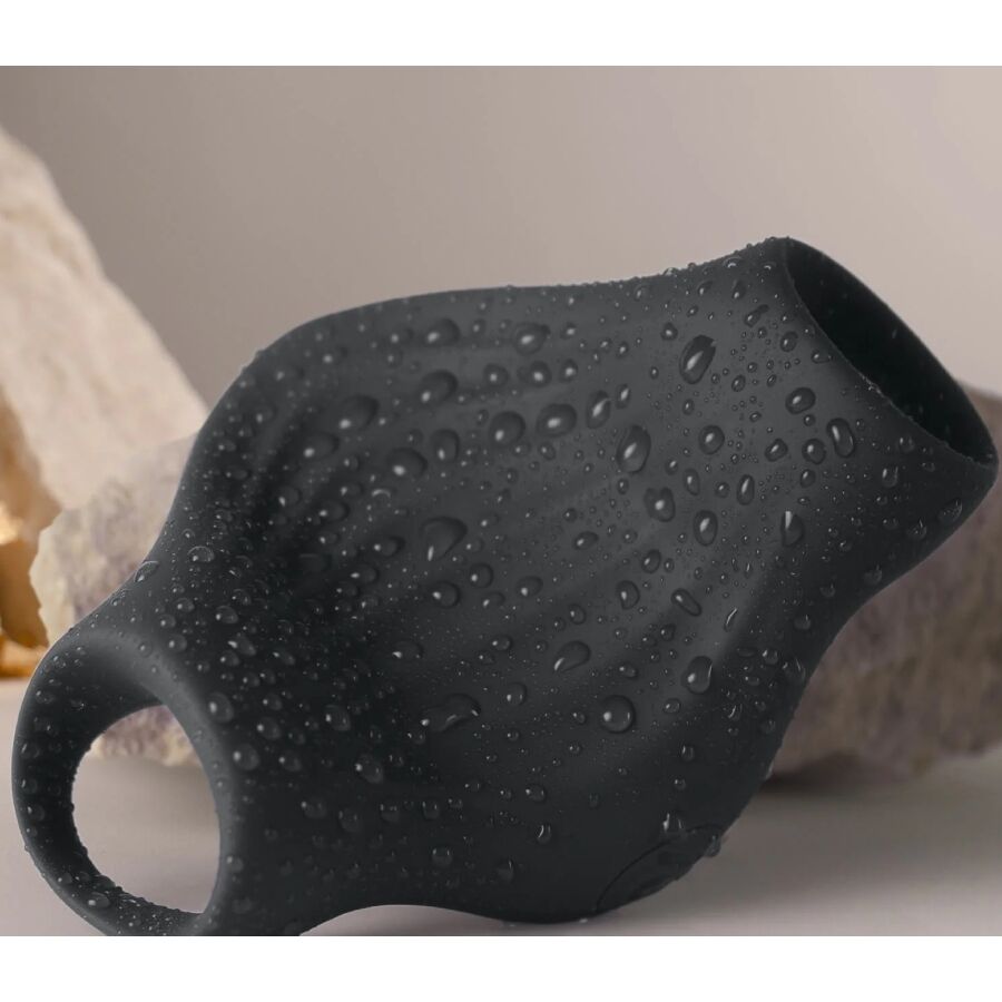 ROCKS- OFF - PALM BLACK FLEXIBLE VIBRATOR MASTURBATOR