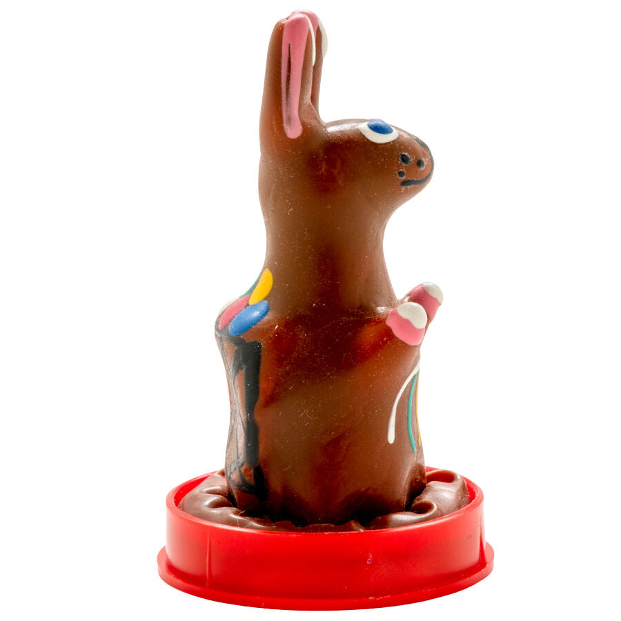 CONDOMERIE - PRÉSERVATIF DÉCORATIF PEINT À LA MAIN LAPIN DE PÂQUES