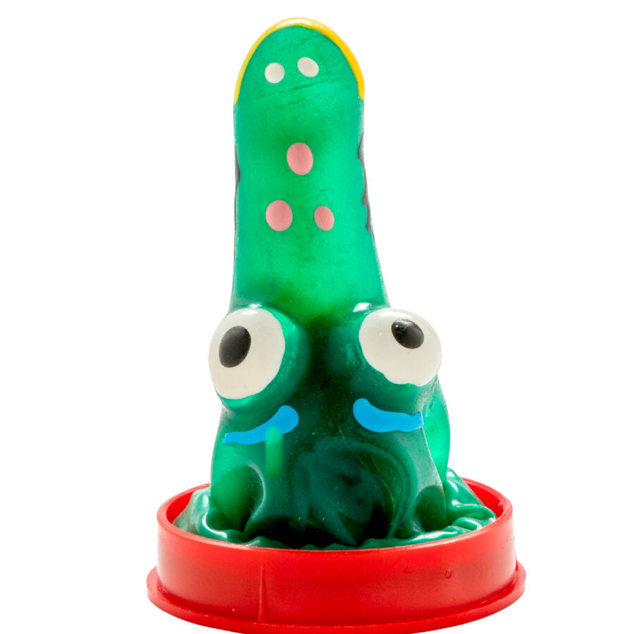 CONDOMERIE - PRÉSERVATIF DÉCORATIF PEINT À LA MAIN CROCODILE MODÈLE 1