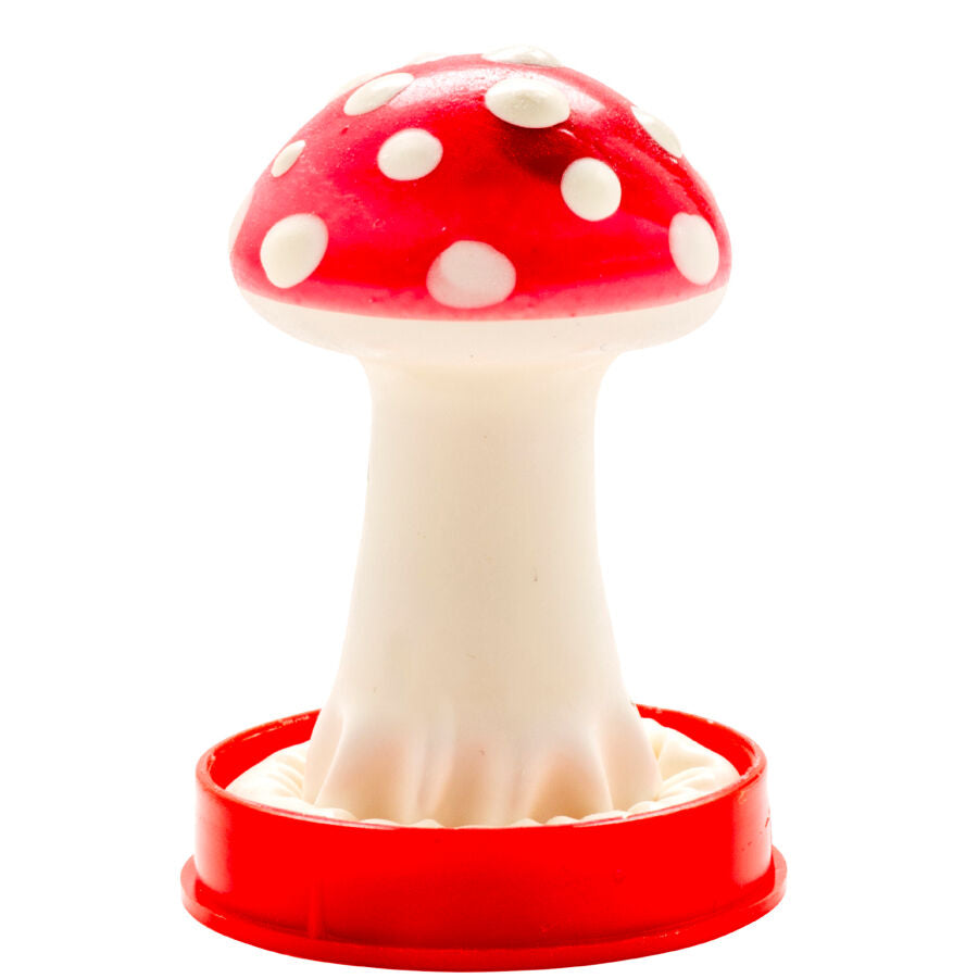 CONDOMERIE - HAND PAINTED DECORATIVE CONDOMS POISONOUS MUSHROOM MODEL 1