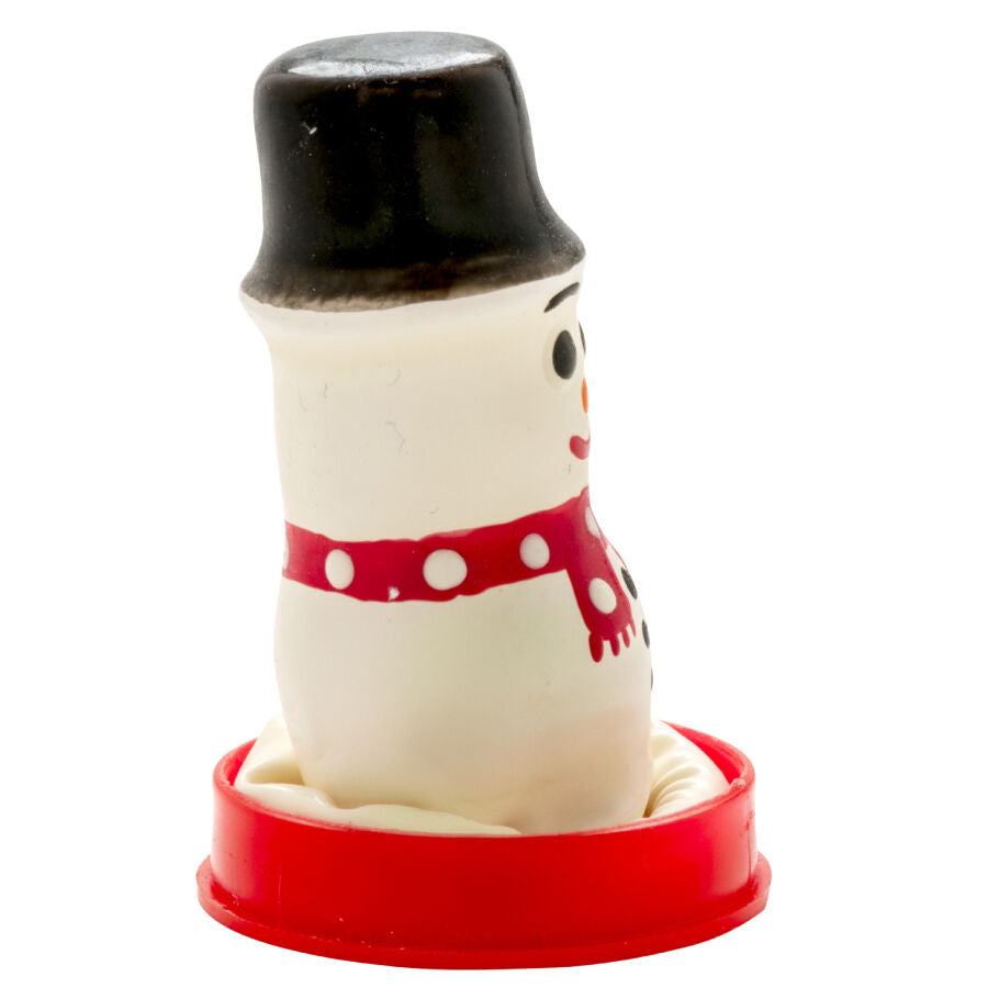 CONDOMERIE - PRÉSERVATIF DÉCORATIF PEINT À LA MAIN BONHOMME DE NEIGE