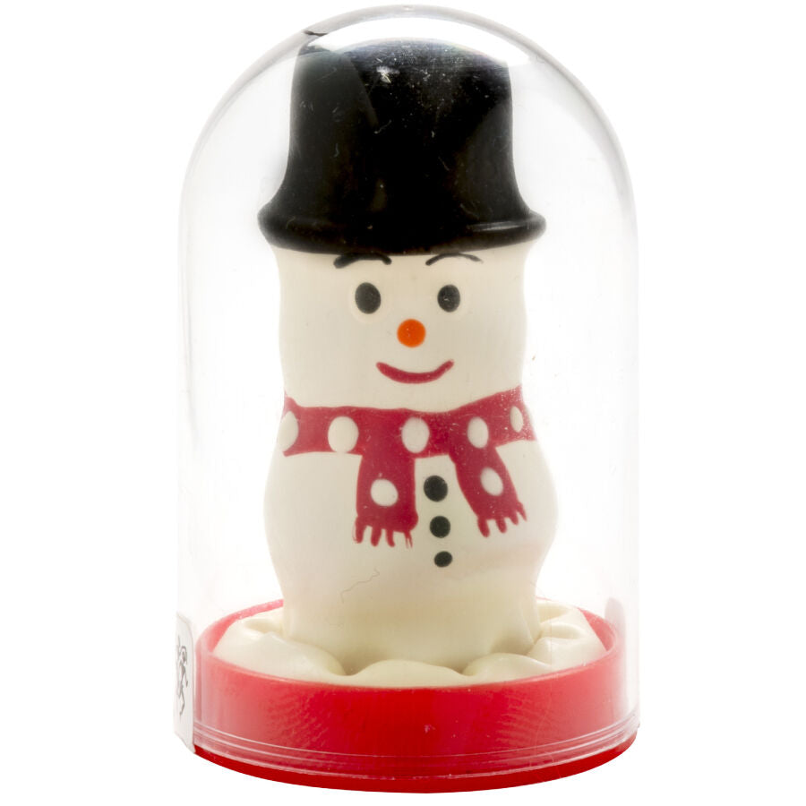 CONDOMERIE - PRÉSERVATIF DÉCORATIF PEINT À LA MAIN BONHOMME DE NEIGE
