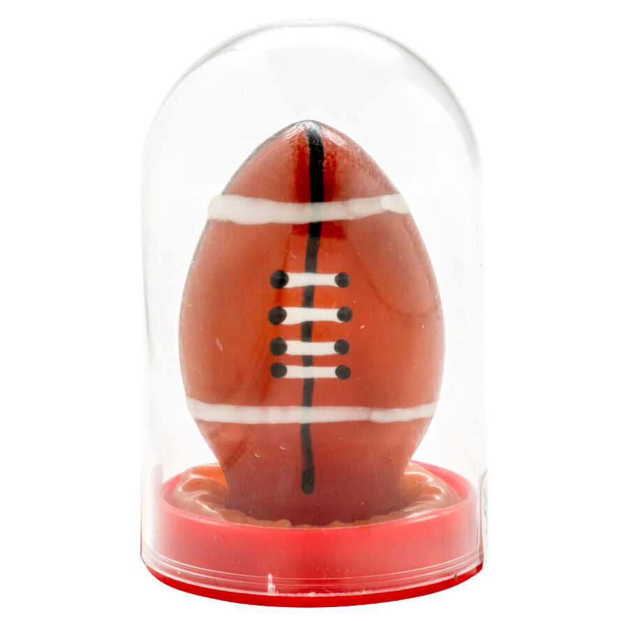 CONDOMERIE - HAND-PAINTED DECORATIVE RUGBY BALL CONDOM