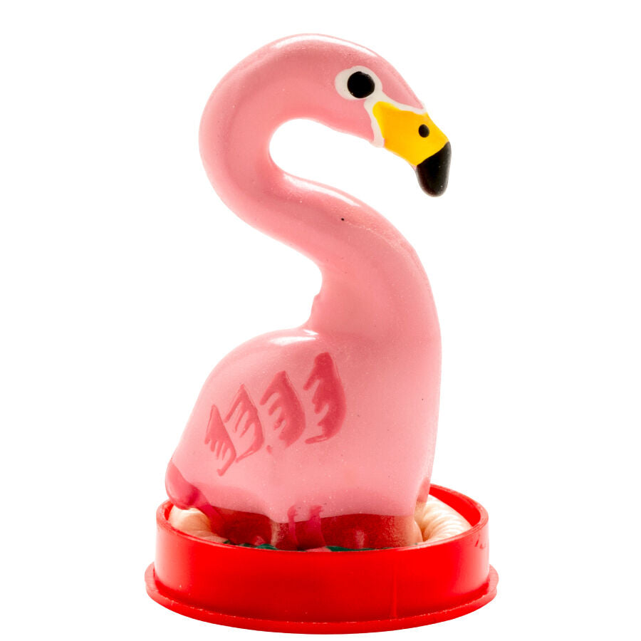 CONDOMERIE - HAND-PAINTED DECORATIVE PINK FLAMINGO CONDOM