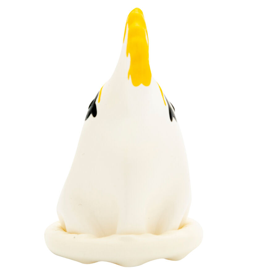 CONDOMERIE - PRÉSERVATIF DÉCORATIF PEINT À LA MAIN PERROQUET BLANC