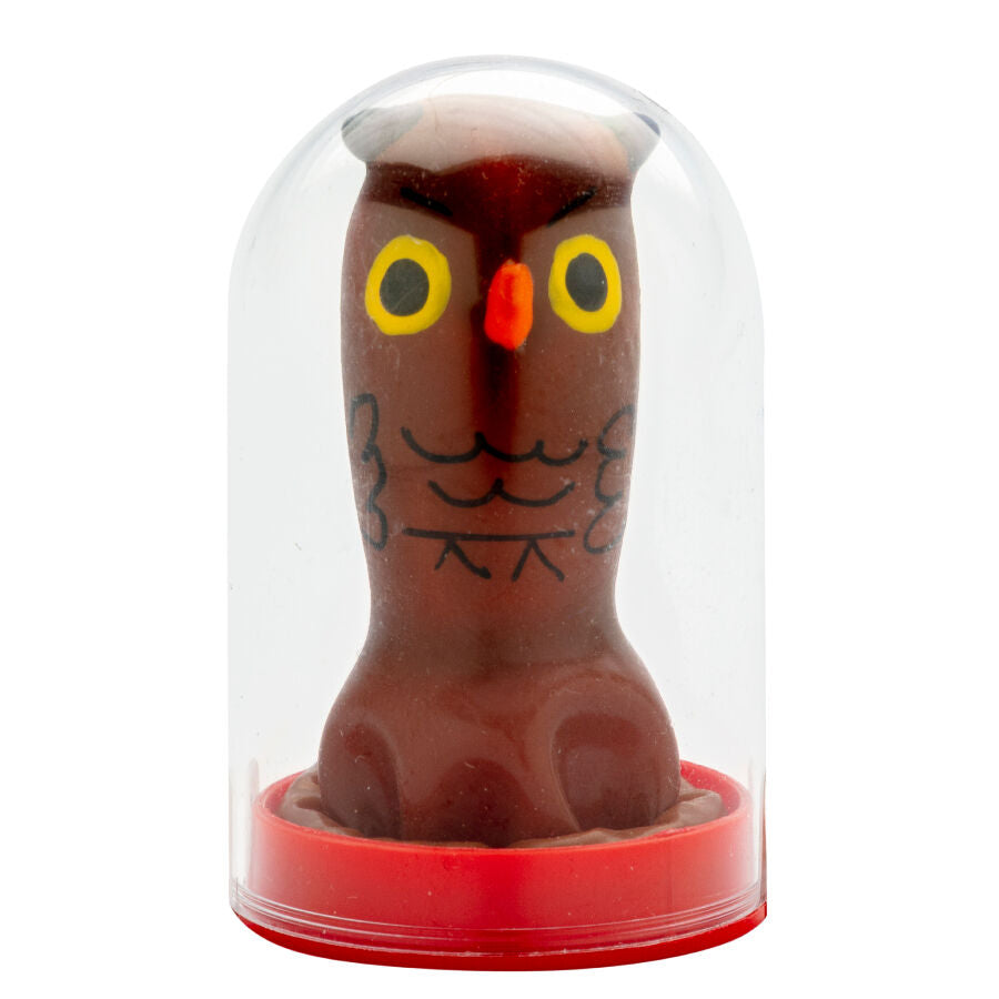 CONDOMERIE - PRÉSERVATIF DÉCORATIF PEINT À LA MAIN HIBOU
