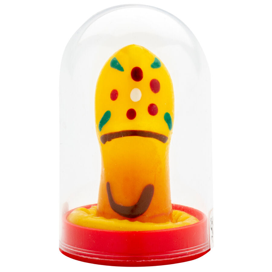 CONDOMERIE - PRESERVATIVO DECORATIVO PINTADO A MANO ZUECO