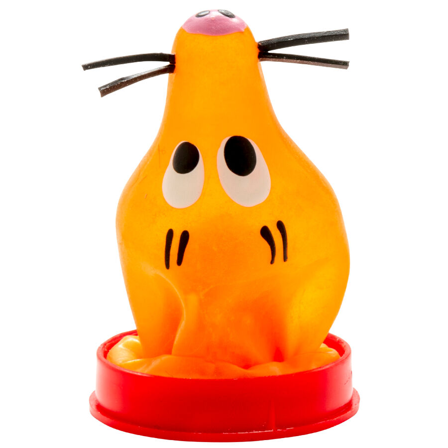 CONDOMERIE - PRÉSERVATIF DÉCORATIF PEINT À LA MAIN RENARD COLLÉ