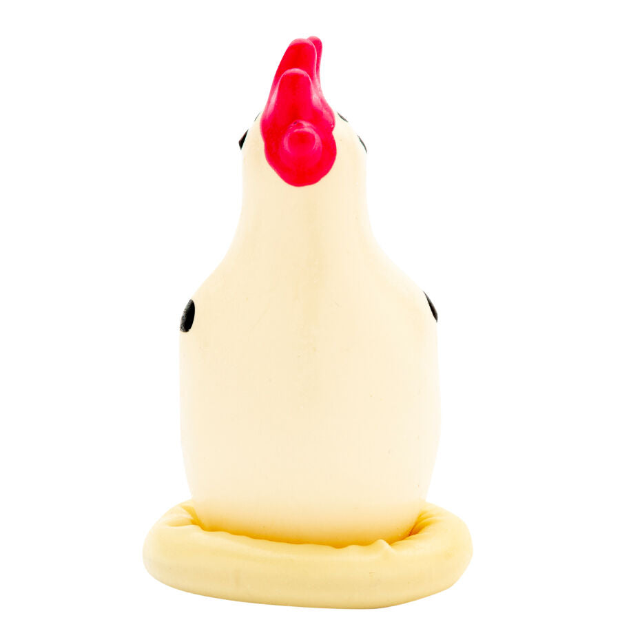 CONDOMERIE - PRÉSERVATIF DÉCORATIF PEINT À LA MAIN COQ PRÉTENTIEUX