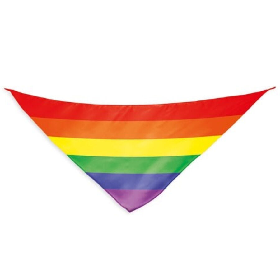 PRIDE - FOULARD TRIANGULAIRE EN COTON DRAPEAU ARC-EN-CIEL