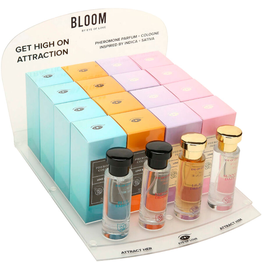 EYE OF LOVE - PRÉSENTOIR BLOOM 4X4 PARFUMS 30 ML