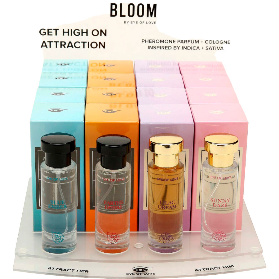 EYE OF LOVE - PRÉSENTOIR BLOOM 4X4 PARFUMS 30 ML