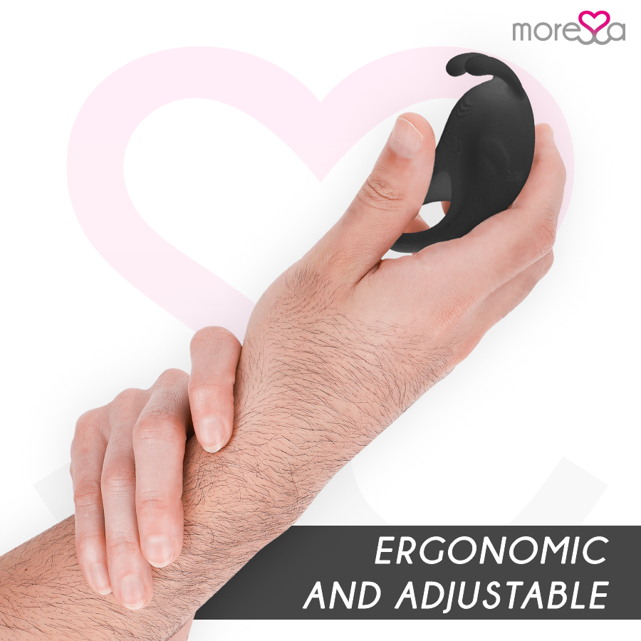 MORESSA - BRAD PREMIUM SILICONE RECARGABLE NEGRO