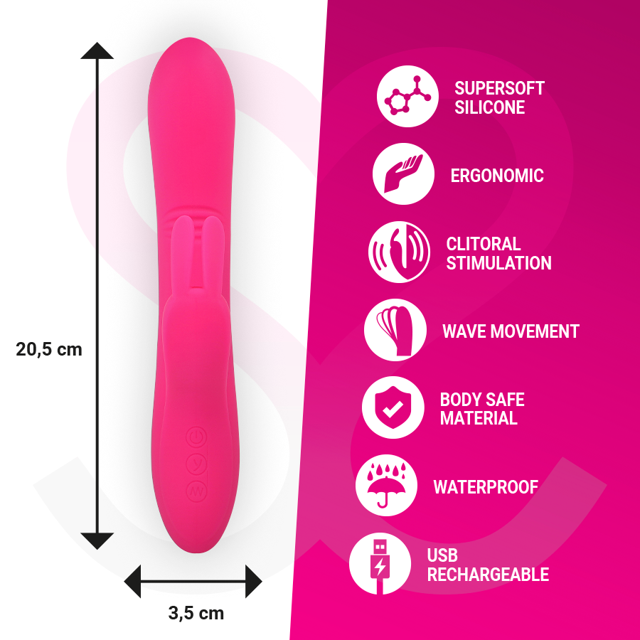 MORESSA - ETHAN EFFET VAGUE PLUS PUISSANT VIBRATION PREMIUM SILICONE RECHARGEABLE