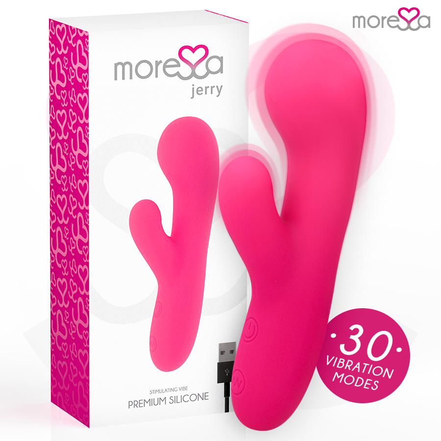 MORESSA - JERRY CLIP VIBREUR POINT G ET CLITORIS SILICONE PREMIUM RECHARGEABLE