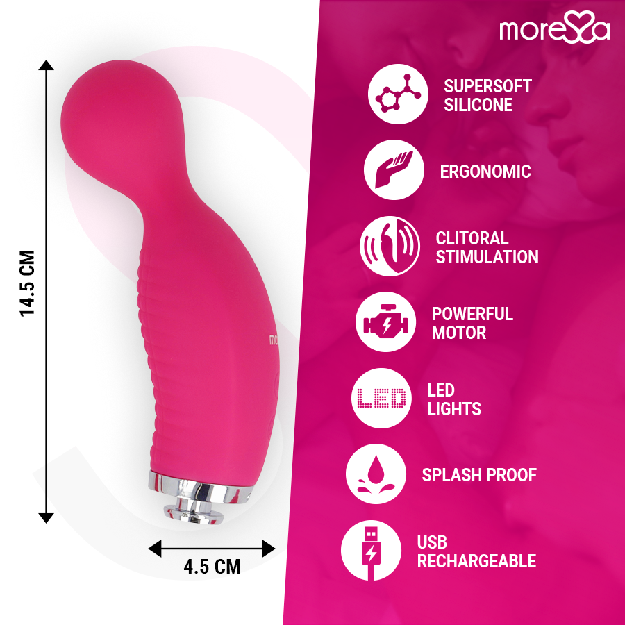 MORESSA - KIRK DUO PREMIUM MULTI-PERFORMANCE SUCTION + MASSAGER SILICONE RECHARGEABLE