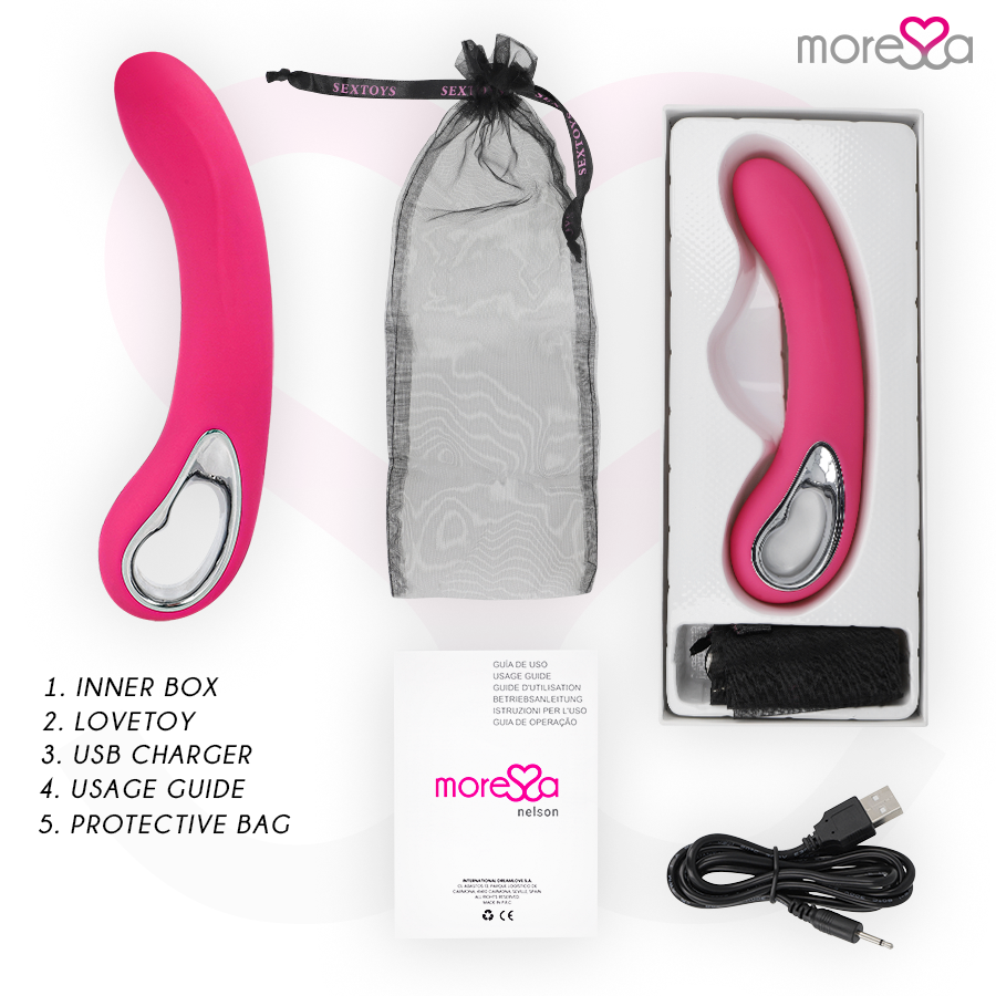 MORESSA - NELSON MASSEUR POINT G PREMIUM SILICONE RECHARGEABLE