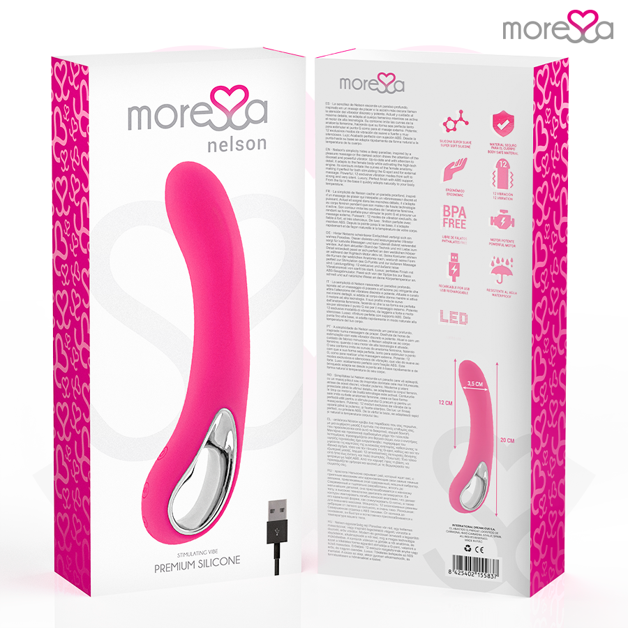 MORESSA - NELSON MASSEUR POINT G PREMIUM SILICONE RECHARGEABLE