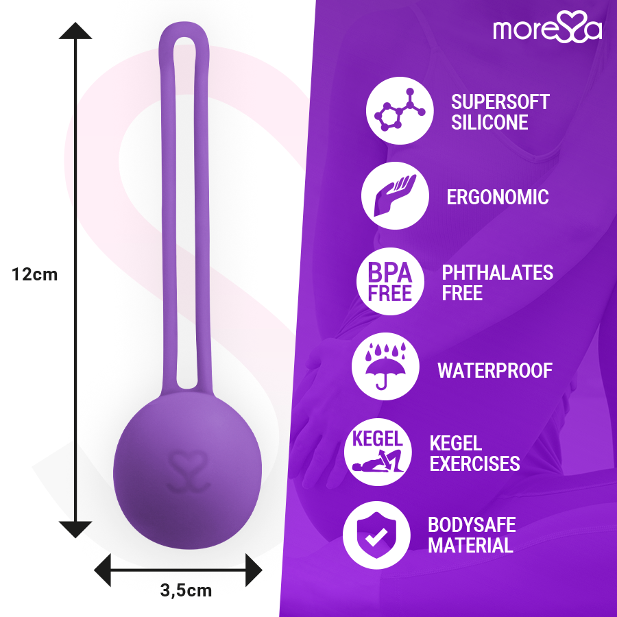 MORESSA - OSIAN ONE ENTRENAMIENTO SUELO PELVICO 51gr PREMIUM SILICONA LILA