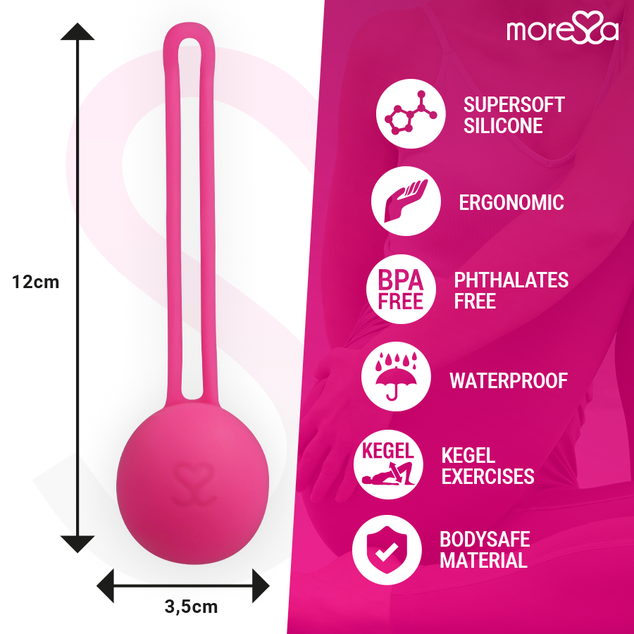 MORESSA - OSIAN ONE ENTRAÎNEMENT DU PLANCHER PELVIEN 51g SILICONE PREMIUM ROSE