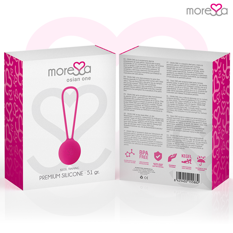 MORESSA - OSIAN ONE ENTRAÎNEMENT DU PLANCHER PELVIEN 51g SILICONE PREMIUM ROSE