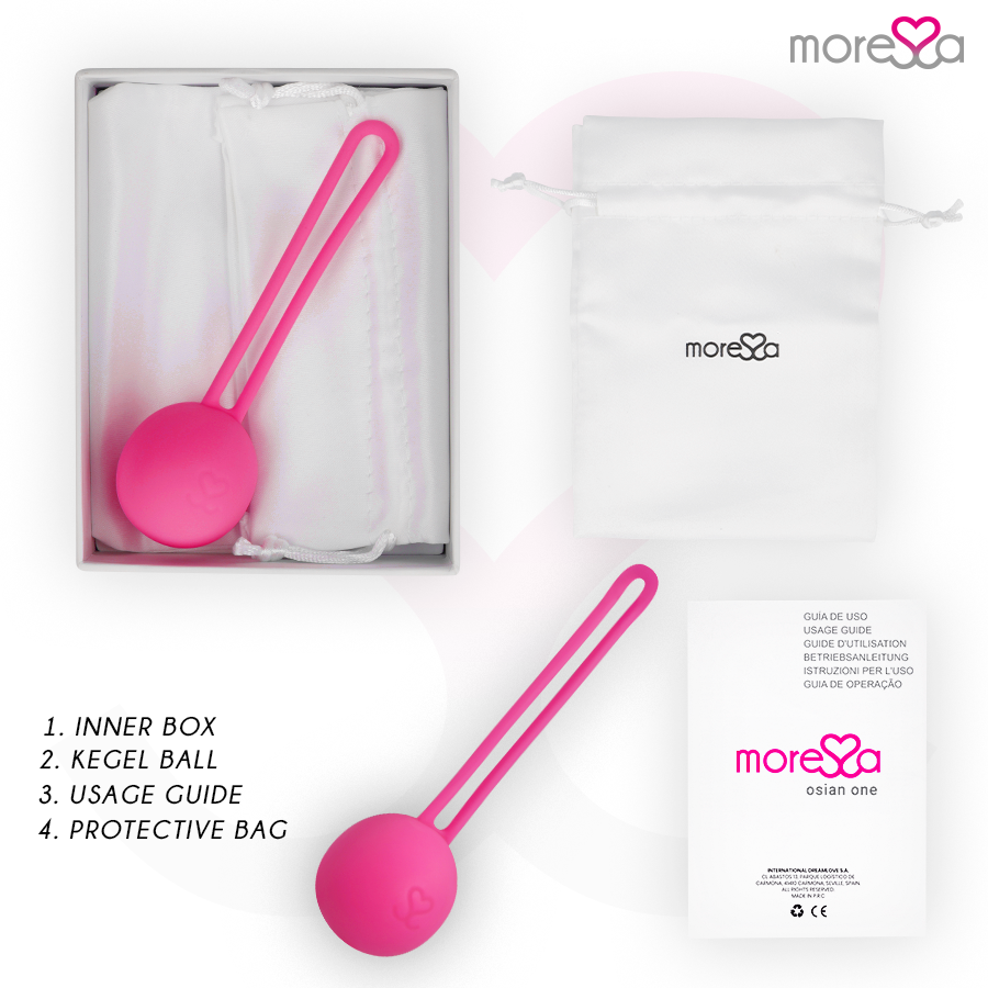 MORESSA - OSIAN ONE ENTRAÎNEMENT DU PLANCHER PELVIEN 51g SILICONE PREMIUM ROSE