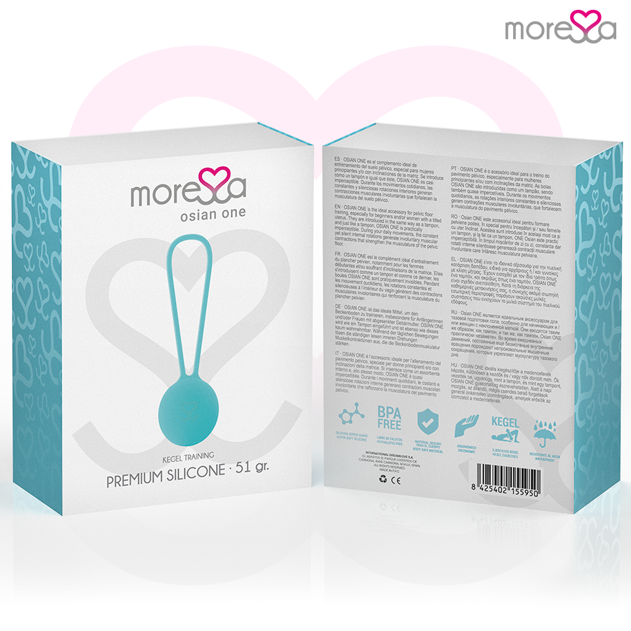 MORESSA - OSIAN ONE ENTRAÎNEMENT DU PLANCHER PELVIEN 51g SILICONE PREMIUM TURQUOISE