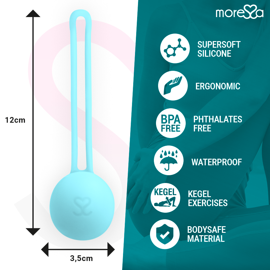 MORESSA - OSIAN ONE ENTRAÎNEMENT DU PLANCHER PELVIEN 51g SILICONE PREMIUM TURQUOISE