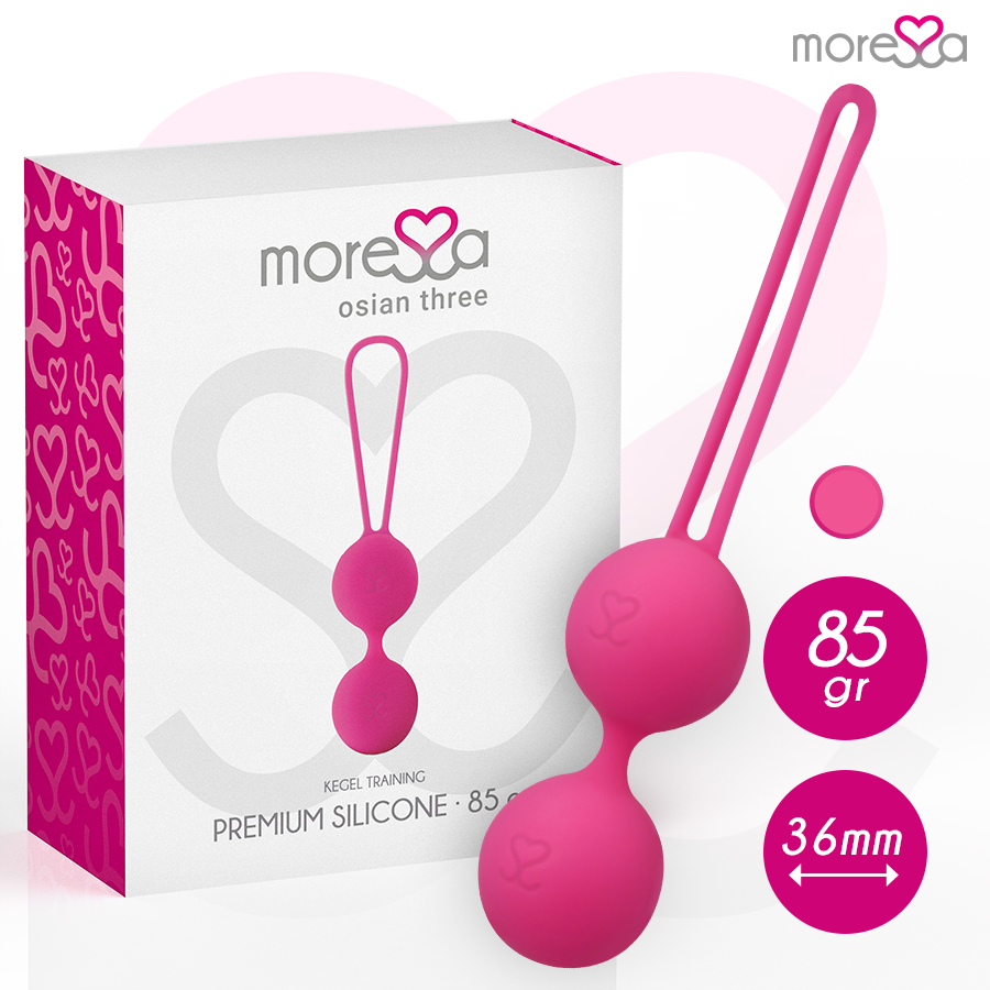 MORESSA - OSIAN THREE ENTRAÎNEMENT DU PLANCHER PELVIEN 85 gr PREMIUM SILICONE ROSE