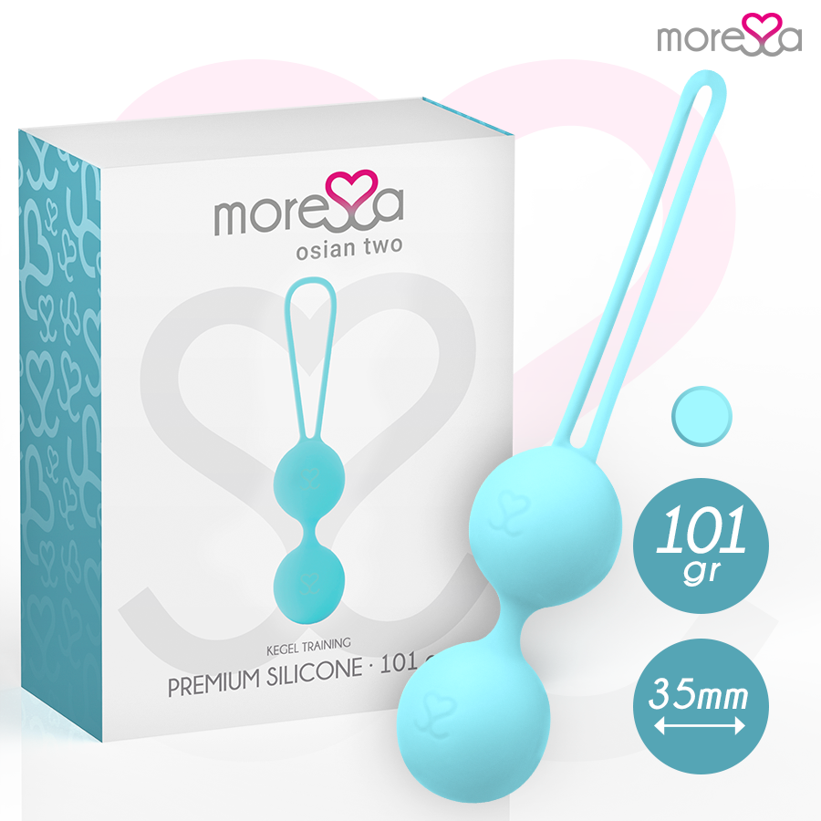 MORESSA - OSIAN TWO ENTRAÎNEMENT DU PLANCHER PELVIEN 101g SILICONE PREMIUM TURQUOISE
