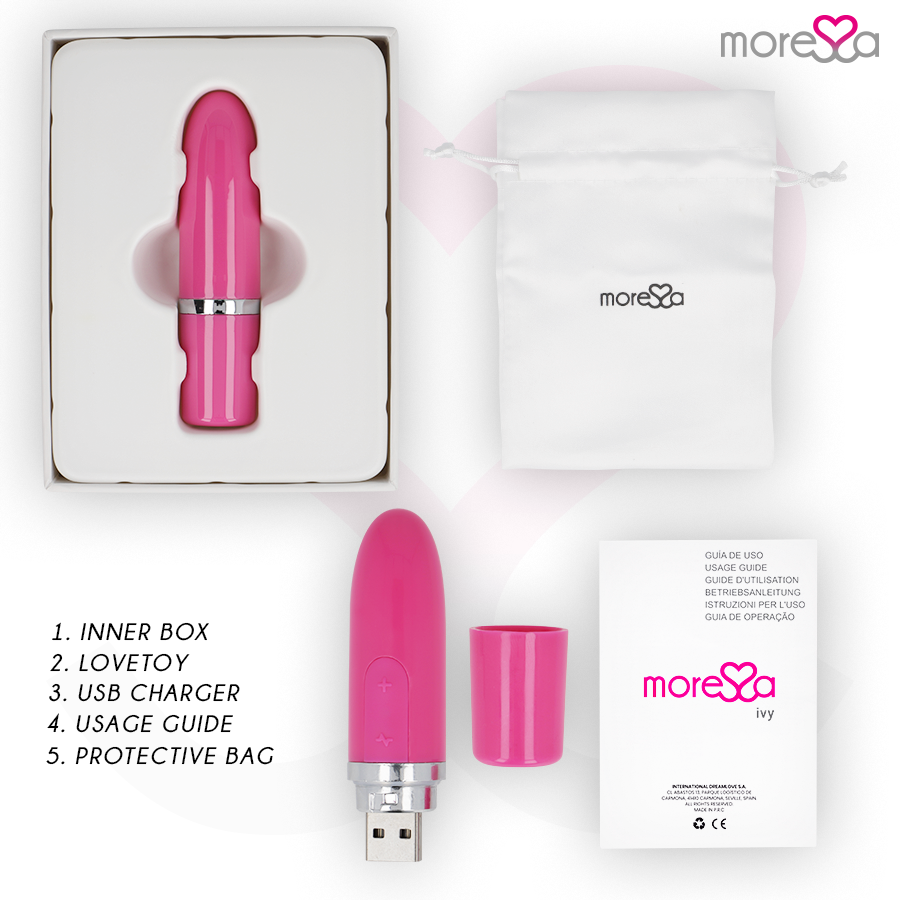 MORESSA - IVY MASSEUR LÈVRES SIMULATEUR DE VOYAGE ROSE