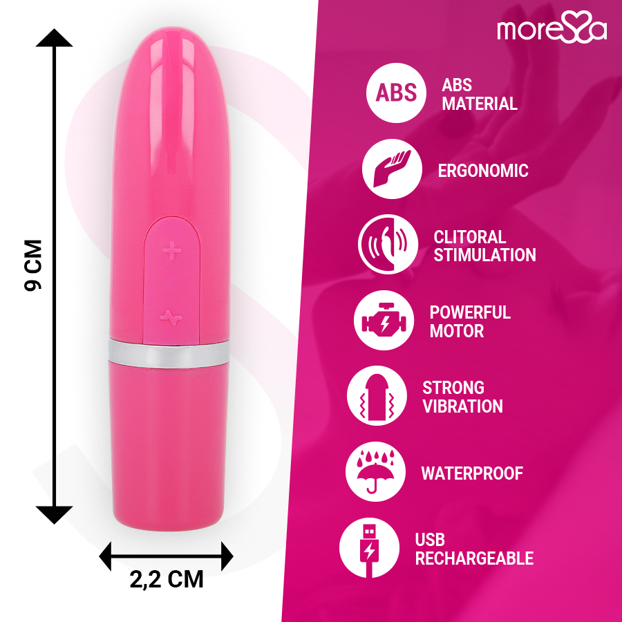 MORESSA - IVY MASSEUR LÈVRES SIMULATEUR DE VOYAGE ROSE