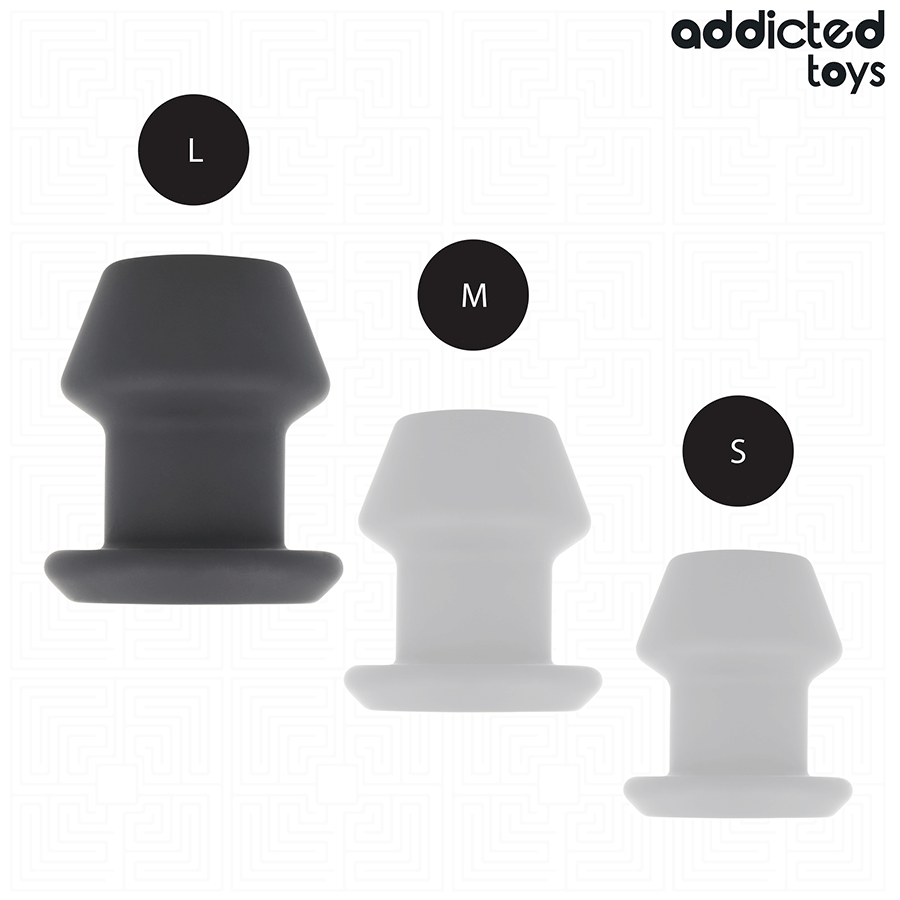 ADDICTED TOYS - EXTREME SILICONE HOLLOW ANAL PLUG SIZE L 10.4 CM