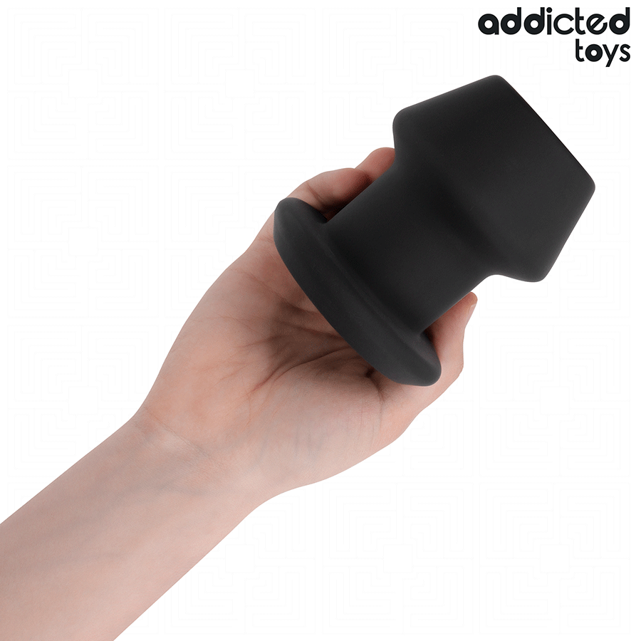 ADDICTED TOYS - EXTREME SILICONE HOLLOW ANAL PLUG SIZE L 10.4 CM