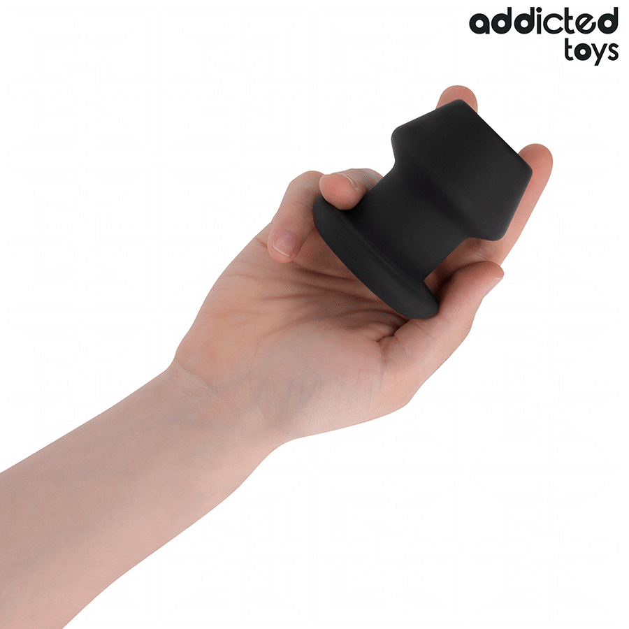ADDICTED TOYS - EXTREME SILICONE HOLLOW ANAL PLUG SIZE S 7.5 CM