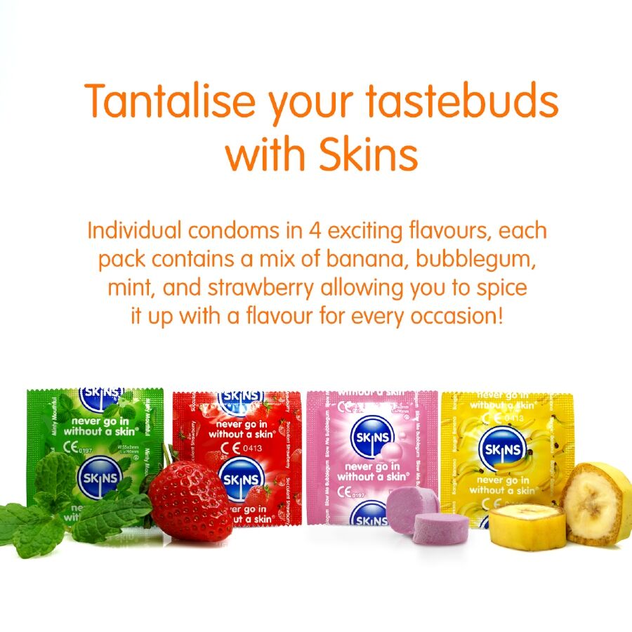 SKINS - MULTI SABORES PRESERVATIVOS PREMIUM PACK 8