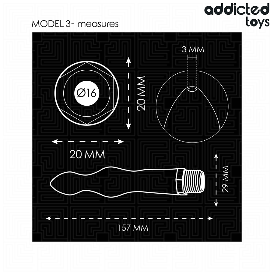 ADDICTED TOYS - NETTOYANT ANAL AVEC ADAPTATEUR UNIVERSEL MODÈLE 3
